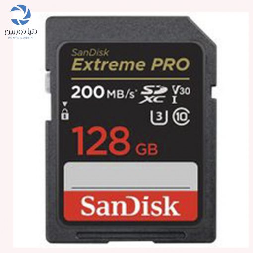 کارت حافظه سندیسک SanDisk 128GB Extreme PRO SDXC Card 200MB/s دنیا دوربین