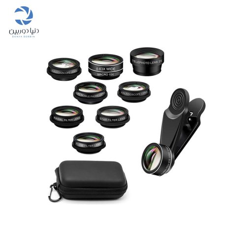 کیت ۱۰ عددی لنز موبایلی xh-1001 mobile Camera Kit Lens دنیا دوربین