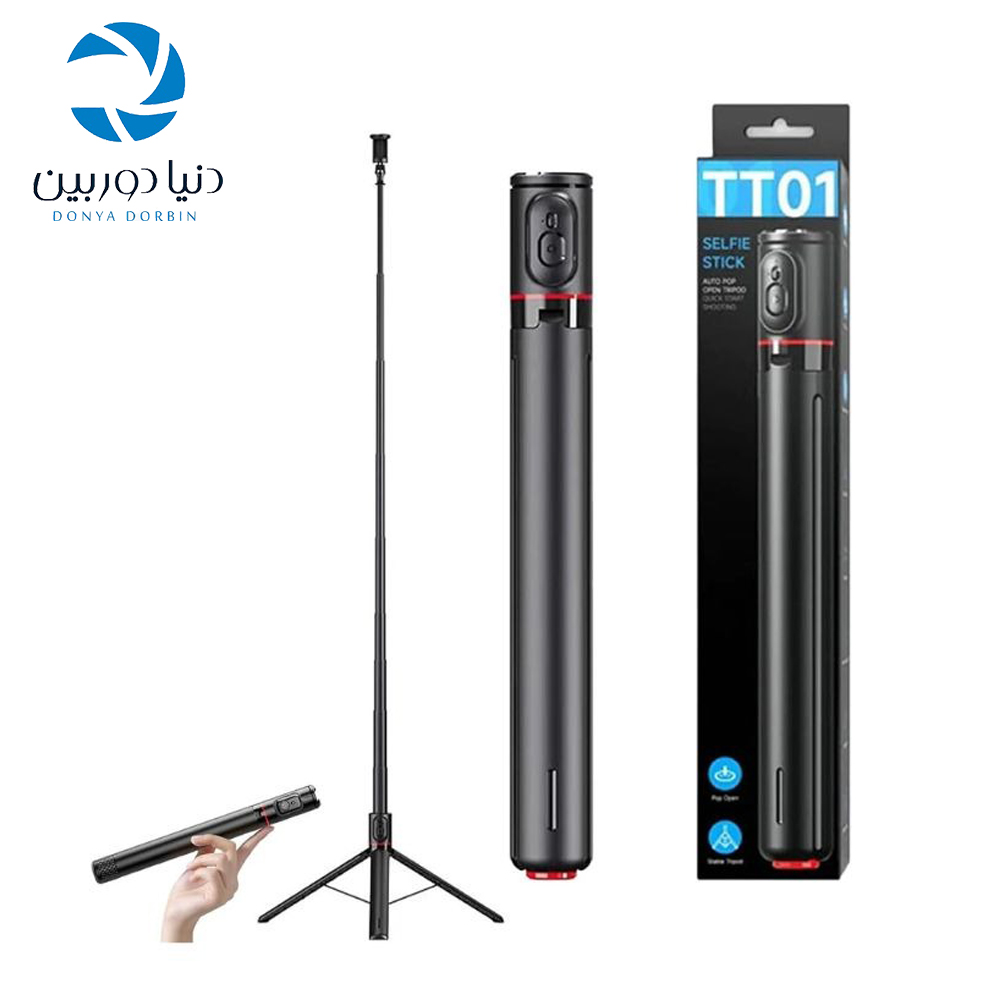 سه پایه سلفی بلوتوثی مدل TT01 سه پایه سلفی بلوتوثی مدل TT01